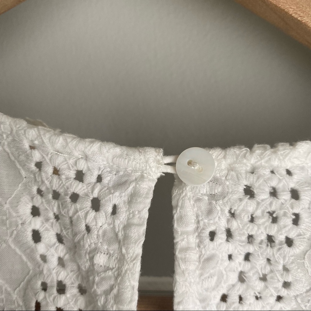 BA&SH Lace Blouse White Gianna Blouse - Picture 6 of 8